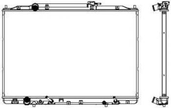 14 499 р. Радиатор охлаждения двигателя (3,7 л) SAKURA Acura MDX YD2 дорестайлинг (2006-2009)  с доставкой в г. Москва. Увеличить фотографию 2