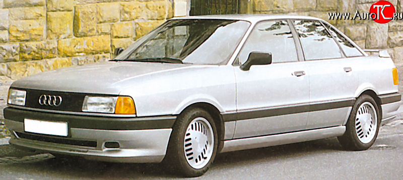 4 999 р. Накладка переднего бампера Classic V2  Audi 80  B3 (1986-1991) седан  с доставкой в г. Москва