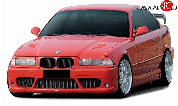 3 999 р. Передний бампер Lumma style BMW 3 серия E36 седан (1990-2000) (Неокрашенный)  с доставкой в г. Москва