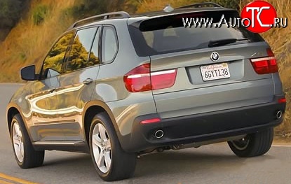 5 949 р. Задний бампер Standart BMW X5 E70 дорестайлинг (2006-2010) (Неокрашенный)  с доставкой в г. Москва