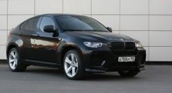 4 749 р. Накладки Global-Tuning на передний бампер автомобиля BMW X6 E71 дорестайлинг (2008-2012) (Неокрашенная)  с доставкой в г. Москва. Увеличить фотографию 2