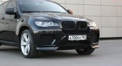 4 749 р. Накладки Global-Tuning на передний бампер автомобиля BMW X6 E71 дорестайлинг (2008-2012) (Неокрашенная)  с доставкой в г. Москва. Увеличить фотографию 5