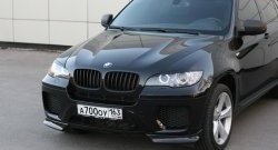 4 749 р. Накладки Global-Tuning на передний бампер автомобиля BMW X6 E71 дорестайлинг (2008-2012) (Неокрашенная)  с доставкой в г. Москва. Увеличить фотографию 7