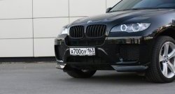 4 749 р. Накладки Global-Tuning на передний бампер автомобиля BMW X6 E71 дорестайлинг (2008-2012) (Неокрашенная)  с доставкой в г. Москва. Увеличить фотографию 9