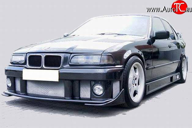 7 299 р. передний бампер CarZone-CONCEPT BMW 3 серия E36 седан (1990-2000)  с доставкой в г. Москва