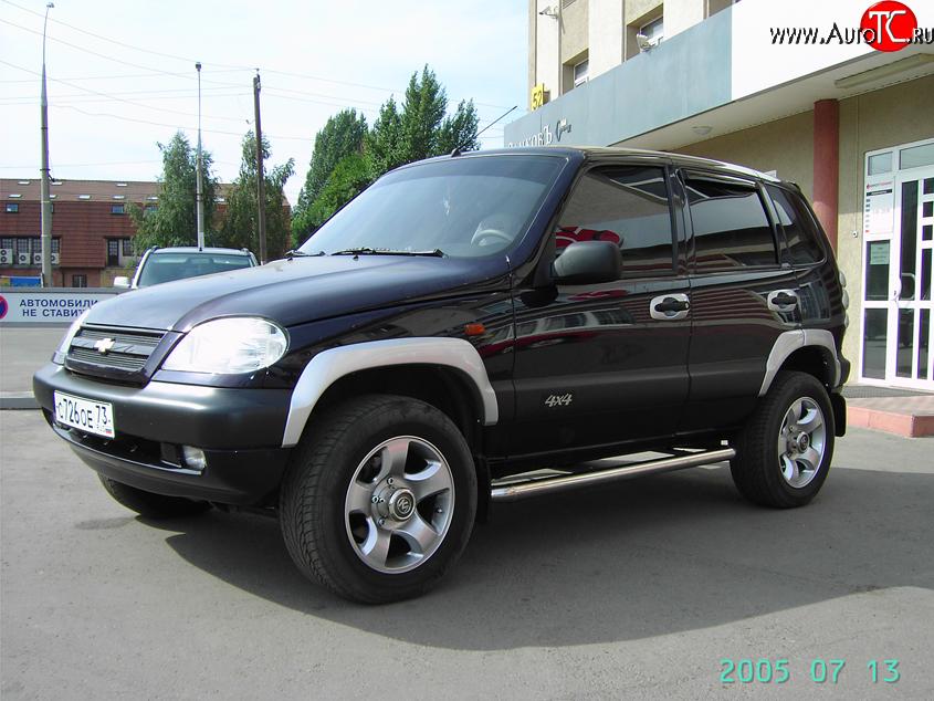 3 299 р. Арки крыльев Аскет  Chevrolet Niva  2123 (2002-2008), Лада 2123 (Нива Шевроле) (2002-2008) (Неокрашенные)  с доставкой в г. Москва