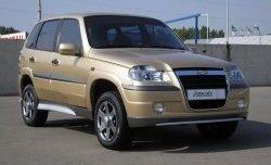 4 799 р. Передний бампер Атака Chevrolet Niva 2123 дорестайлинг (2002-2008) (Неокрашенный)  с доставкой в г. Москва. Увеличить фотографию 2