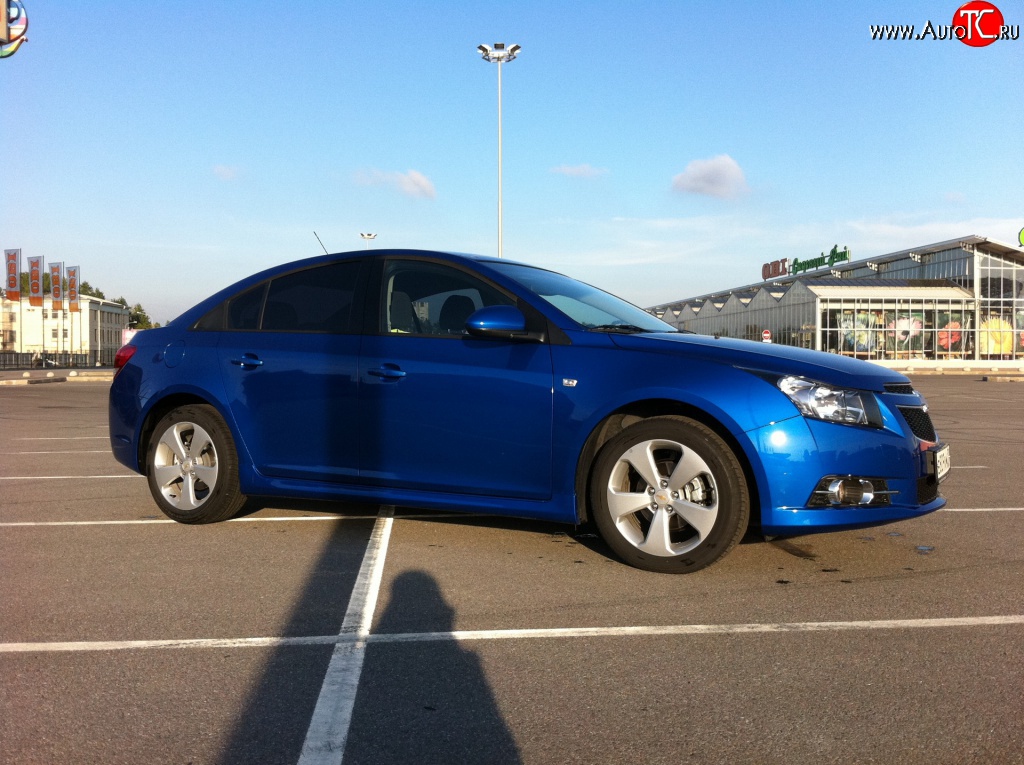 4 199 р. Пороги накладки Z-Line Chevrolet Cruze J305 хэтчбек дорестайлинг (2009-2012) (Неокрашенные)  с доставкой в г. Москва