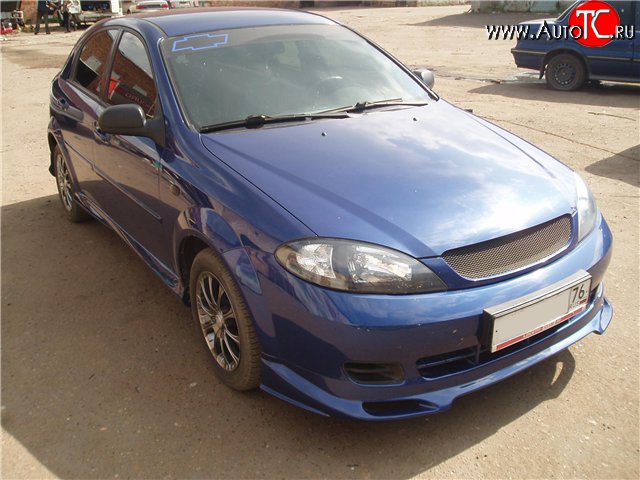 3 799 р. Накладка переднего бампера CT-1 Chevrolet Lacetti хэтчбек (2002-2013) (Неокрашенная)  с доставкой в г. Москва