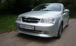 3 499 р. Накладка CTS на передний бампер автомобиля Chevrolet Lacetti седан (2002-2013) (Неокрашенная)  с доставкой в г. Москва. Увеличить фотографию 1