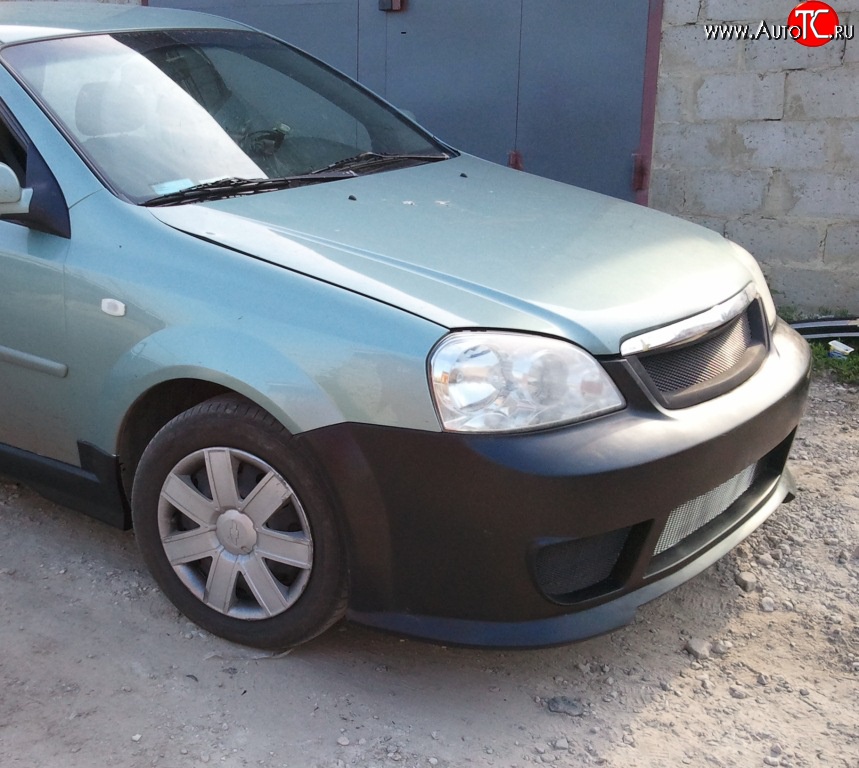 5 999 р. Передний бампер KATO Chevrolet Lacetti седан (2002-2013) (Неокрашенный)  с доставкой в г. Москва