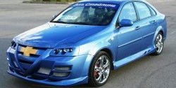 2 449 р. Пороги накладки Крестоносец Chevrolet Lacetti седан (2002-2013) (Неокрашенные)  с доставкой в г. Москва. Увеличить фотографию 1