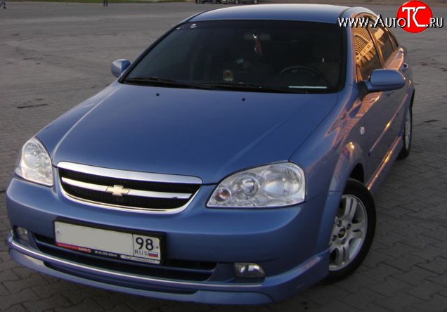 5 949 р. Накладка Street Edition на передний бампер  Chevrolet Lacetti  седан (2002-2013) (Неокрашенная)  с доставкой в г. Москва