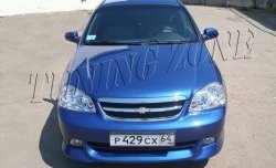 2 399 р. Накладка переднего бампера Tuning Zone Chevrolet Lacetti седан (2002-2013) (Неокрашенная)  с доставкой в г. Москва. Увеличить фотографию 2