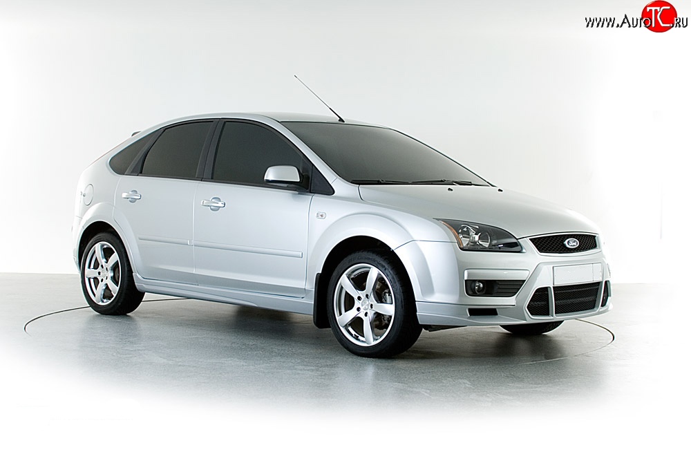 2 899 р. Накладка переднего бампера Sport Style Ford Focus 2  седан дорестайлинг (2004-2008) (Неокрашенная)  с доставкой в г. Москва