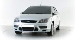 2 899 р. Накладка переднего бампера Sport Style Ford Focus 2  седан дорестайлинг (2004-2008) (Неокрашенная)  с доставкой в г. Москва. Увеличить фотографию 2