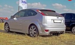 Юбка-диффузор заднего бампера Sport Ford Focus 2 хэтчбэк 3 дв. дорестайлинг (2004-2007)