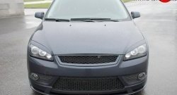 1 149 р. Реснички Sport  Ford Focus  2 (2004-2008)  седан дорестайлинг, универсал дорестайлинг, хэтчбэк 3 дв. дорестайлинг, хэтчбэк 5 дв. дорестайлинг (Неокрашенные)  с доставкой в г. Москва. Увеличить фотографию 1