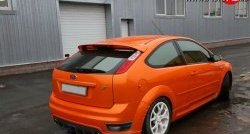 5 999 р. Накладка заднего бампера ST Sport  Ford Focus  2 (2004-2008) хэтчбэк 3 дв. дорестайлинг, хэтчбэк 5 дв. дорестайлинг (Неокрашенный)  с доставкой в г. Москва. Увеличить фотографию 6