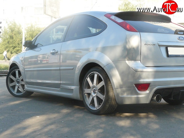 5 899 р. Пороги накладки MaxS  Ford Focus  2 (2004-2011) хэтчбэк 3 дв. дорестайлинг, хэтчбэк 3 дв. рестайлинг (Неокрашенные)  с доставкой в г. Москва