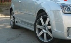 5 899 р. Пороги накладки MaxS  Ford Focus  2 (2004-2011) хэтчбэк 3 дв. дорестайлинг, хэтчбэк 3 дв. рестайлинг (Неокрашенные)  с доставкой в г. Москва. Увеличить фотографию 3