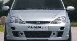 8 899 р. Передний бампер Rieger Ford Focus 1 хэтчбэк 3 дв. дорестайлинг (1998-2002)  с доставкой в г. Москва. Увеличить фотографию 2