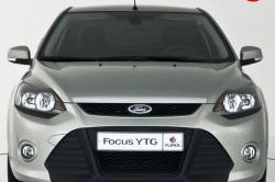 5 699 р. Передний бампер YTR Ford Focus 2 универсал рестайлинг (2007-2011) (Неокрашенный)  с доставкой в г. Москва. Увеличить фотографию 5