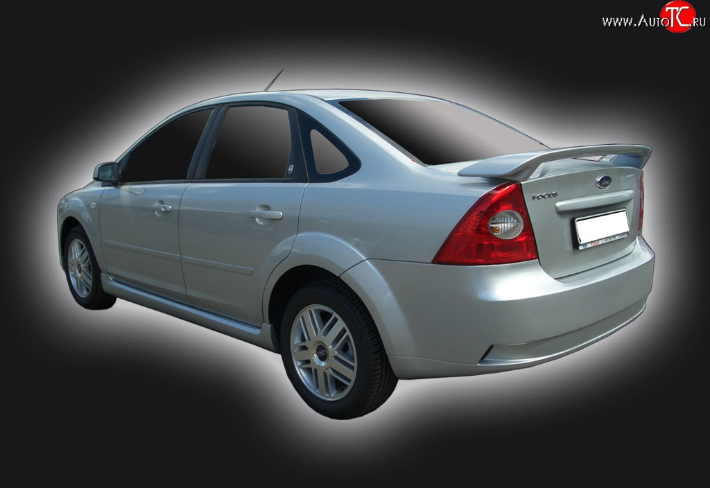 6 499 р. Задний бампер GT Dynamics Ford Focus 2  седан дорестайлинг (2004-2008) (Неокрашенный)  с доставкой в г. Москва