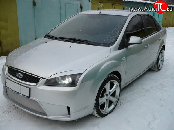 14 299 р. Передний бампер Concept Ford Focus 2 хэтчбэк 3 дв. дорестайлинг (2004-2007) (Неокрашенный)  с доставкой в г. Москва