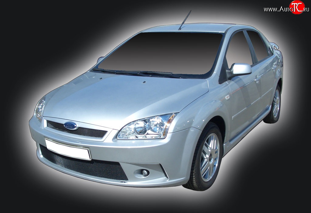 2 549 р. Решётка радиатора GT Dynamics Ford Focus 2 хэтчбэк 5 дв. дорестайлинг (2004-2008) (Неокрашенная)  с доставкой в г. Москва