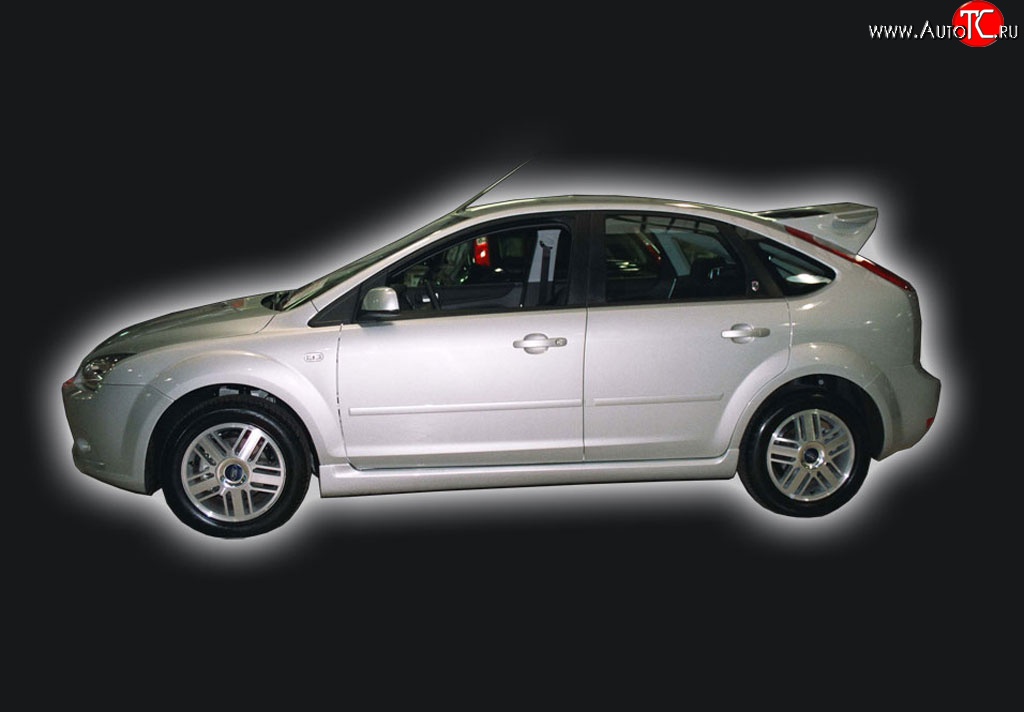 5 999 р. Пороги накладки GT Dynamics Ford Focus 2 хэтчбэк 5 дв. рестайлинг (2007-2011) (Неокрашенные)  с доставкой в г. Москва