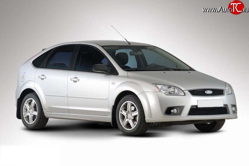 3 649 р. Пороги накладки YTG Ford Focus 2  седан дорестайлинг (2004-2008) (Неокрашенные)  с доставкой в г. Москва