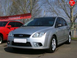 3 649 р. Пороги накладки YTG Ford Focus 2  седан дорестайлинг (2004-2008) (Неокрашенные)  с доставкой в г. Москва. Увеличить фотографию 2