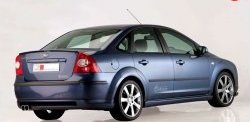 5 699 р. Накладка бампера MS Ford Focus 2  седан дорестайлинг (2004-2008) (Неокрашенная)  с доставкой в г. Москва. Увеличить фотографию 2