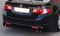 9 399 р. Юбка заднего бампера MUGEN Honda Accord 8 CU седан дорестайлинг (2008-2011) (Неокрашенная)  с доставкой в г. Москва. Увеличить фотографию 2