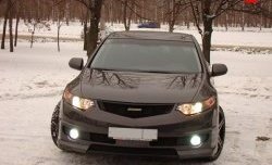 27 799 р. Передний бампер MUGEN Honda Accord CU седан дорестайлинг (2008-2011) (Неокрашенный)  с доставкой в г. Москва. Увеличить фотографию 2