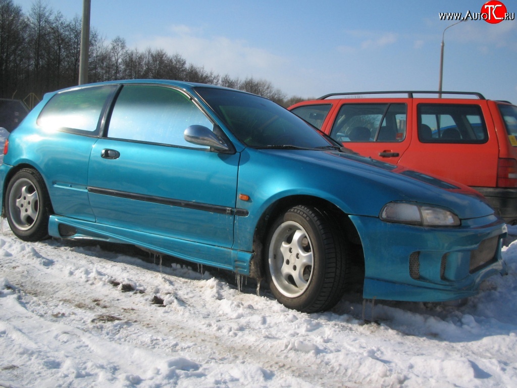 3 449 р. Пороги накладки R-Style Honda Civic EG седан (1992-1995)  с доставкой в г. Москва