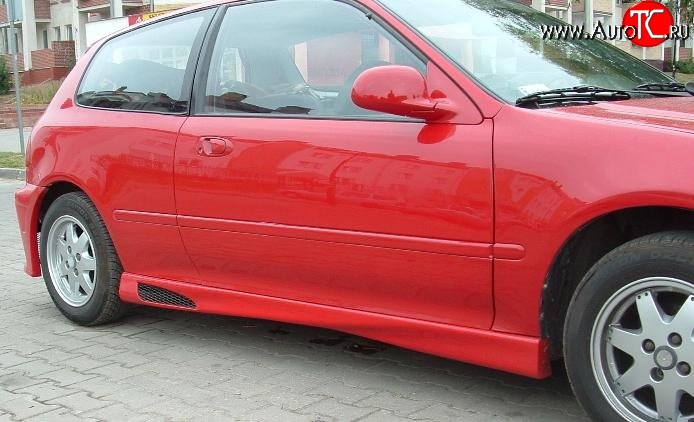 4 699 р. Пороги накладки Style Honda Civic EG седан (1992-1995)  с доставкой в г. Москва