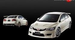 27 999 р. Пластиковый капот Mugen Style Honda Civic FD седан дорестайлинг (2005-2008) (Неокрашенный)  с доставкой в г. Москва. Увеличить фотографию 4