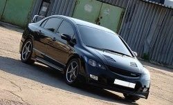 27 999 р. Пластиковый капот Mugen Style Honda Civic FD седан дорестайлинг (2005-2008) (Неокрашенный)  с доставкой в г. Москва. Увеличить фотографию 6