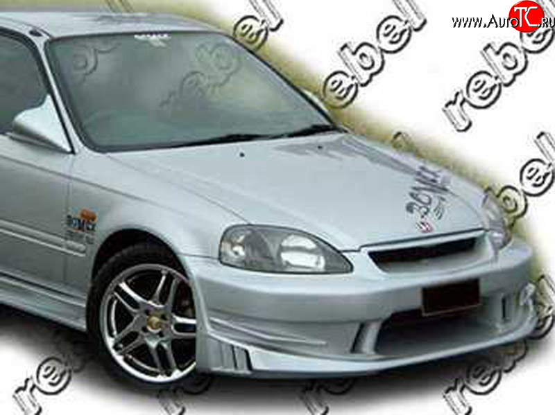 7 299 р. Передний бампер Sport  Honda Civic  EJ,EK,EM (1995-1998) седан дорестайлинг, хэтчбэк 3 дв. дорестайлинг (кузов: седан)  с доставкой в г. Москва