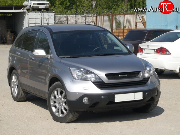 4 699 р. Решётка радиатора Mugen Style  Honda CR-V  RE1,RE2,RE3,RE4,RE5,RE7 (2007-2010) дорестайлинг (Неокрашенная)  с доставкой в г. Москва