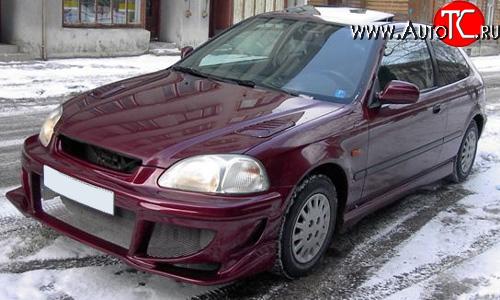 5 049 р. Передний бампер на  Honda Civic  EJ,EK,EM (1995-1998) седан дорестайлинг, хэтчбэк 3 дв. дорестайлинг  с доставкой в г. Москва