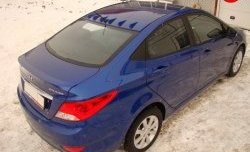 3 299 р. Лип спойлер Sport Hyundai Solaris RBr седан дорестайлинг (2010-2014) (Неокрашенный)  с доставкой в г. Москва. Увеличить фотографию 3