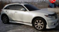 13 999 р. Пороги накладки FX-Design INFINITI FX45 S50 рестайлинг (2005-2009) (Неокрашенные)  с доставкой в г. Москва. Увеличить фотографию 1