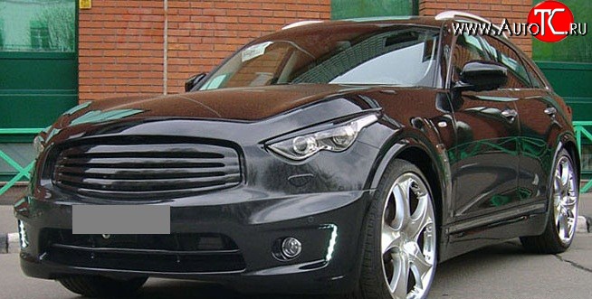 15 999 р. Решётка радиатора Style INFINITI FX37 S51 дорестайлинг (2008-2011) (Неокрашенная)  с доставкой в г. Москва