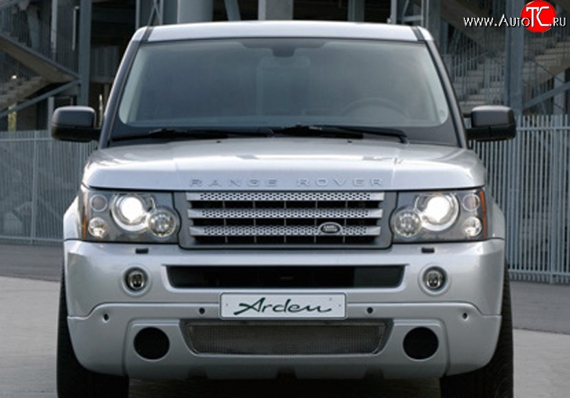 14 949 р. Накладка переднего бампера ARDEN  Land Rover Range Rover Sport  1 L320 (2005-2009) дорестайлинг (Накладка без решёток, Неокрашенная)  с доставкой в г. Москва