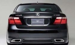 Накладка заднего бампера Wald Lexus LS460 XF40 дорестайлинг (2006-2009)