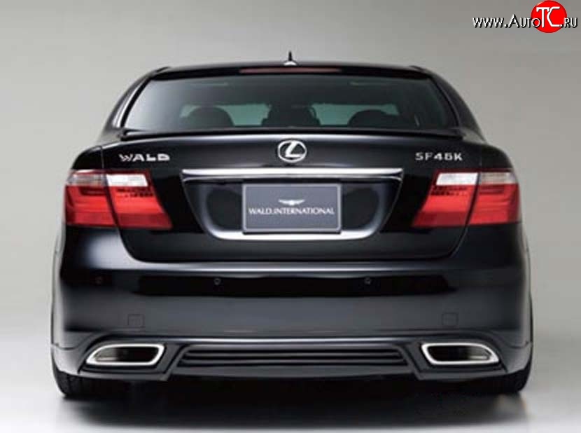 15 699 р. Накладка заднего бампера Wald Lexus LS460 XF40 дорестайлинг (2006-2009) (Неокрашенная)  с доставкой в г. Москва