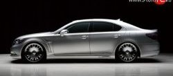 17 299 р. Пороги накладки Wald Lexus LS460 XF40 дорестайлинг (2006-2009) (Неокрашенные)  с доставкой в г. Москва. Увеличить фотографию 2